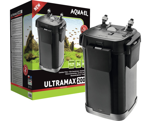 Aquarium external filter AQUAEL Ultramax 2000 for aquariums 400 - 700 l, 14 W, max 2000 l/h hose diameter 19/25