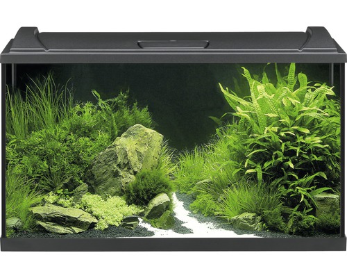 Aquarium EHEIM aquaproLED 126 with LED lighting, filter, heater, thermometer, catch net without black base cabinet