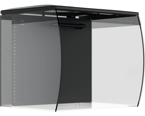 Fluval Flex 2.0 57L aquarium including LED lighting, filter, foam base (without cabinet), approx. 41.5 x 40 x 39cm, curved front glass, black