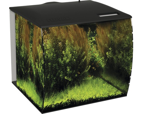 Aquarium Fluval Flex 57 l with LED lighting, filter, pump without base cabinet black