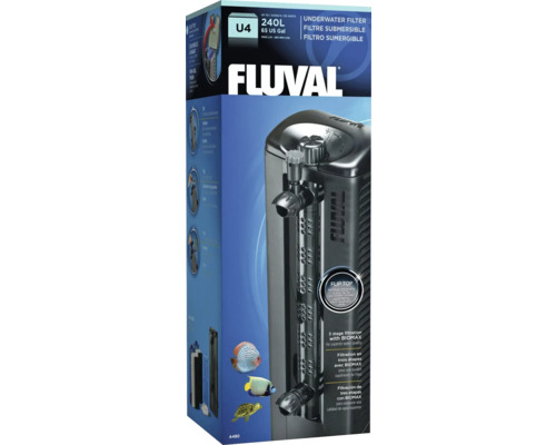 Aquarium internal filter Fluval U4 complete with filter media approx. 1000 l / h for aquariums up to approx. 130 - 240 l