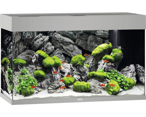 Aquarium Juwel Rio 125 with LED lighting, pump, filter, heater without cabinet gray