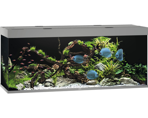 Aquarium JUWEL Rio 450 with LED lighting, pump, filter, heater without cabinet gray