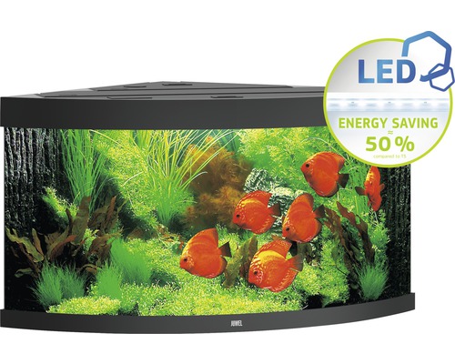Juwel Aquarium Aquarium JUWEL Trigon 350 with LED lighting, filter, heater without base cabinet black approx. 123 x 87 x 65 cm approx. 350 L corner aquarium