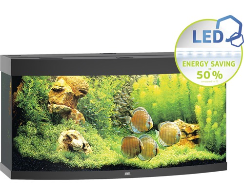 Aquarium JUWEL Vision 260 with LED lighting, heater, filter without cabinet black