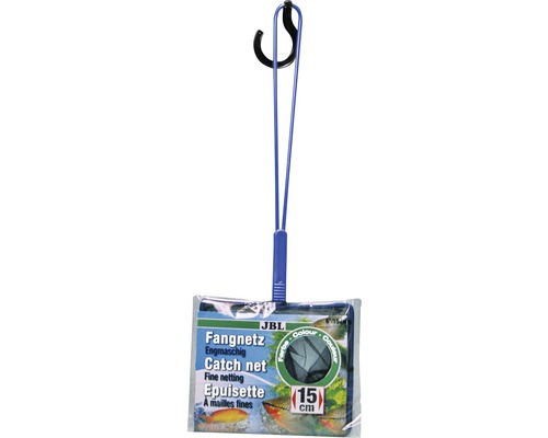 Aquarium landing net JBL fishing net Premium Black fine 30 x 15 cm