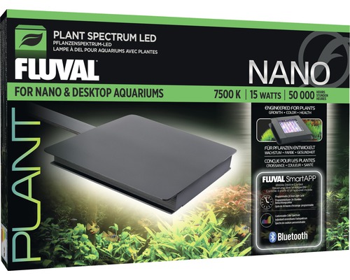 Aquarium lighting Fluval Nano Plant LED controllable via APP 15 W