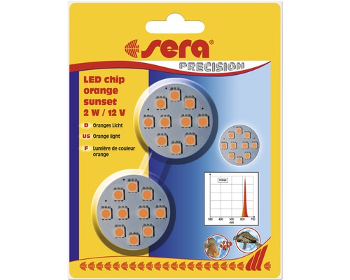 Aquarium lighting sera LED chip orange sunset 2 pieces