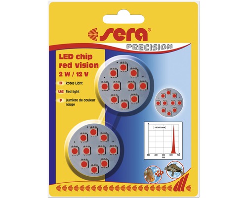 Aquarium lighting sera LED chip red vision, 2 pieces