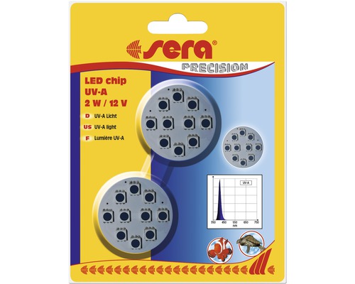 Aquarium lighting sera LED chip UV-A, 2 pieces