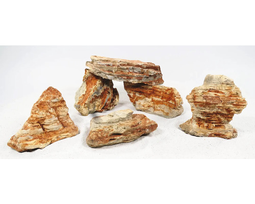Aquarium decoration Colorado Rock approx. 10 x 6 cm brown stone