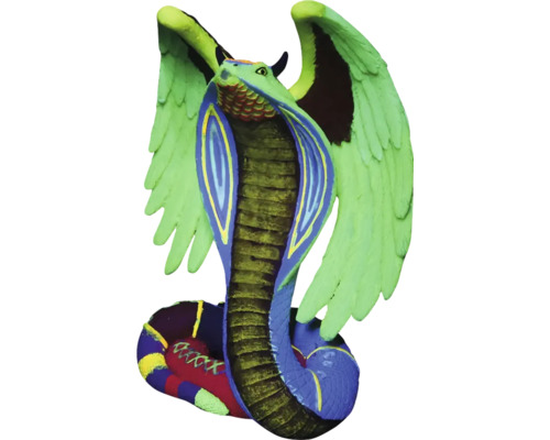 Aquarium decoration AQUA DELLA Dia de los Muertos snake approx. 12.8 x 7.7 x 15.9 cm polyester resin, Halloween figure