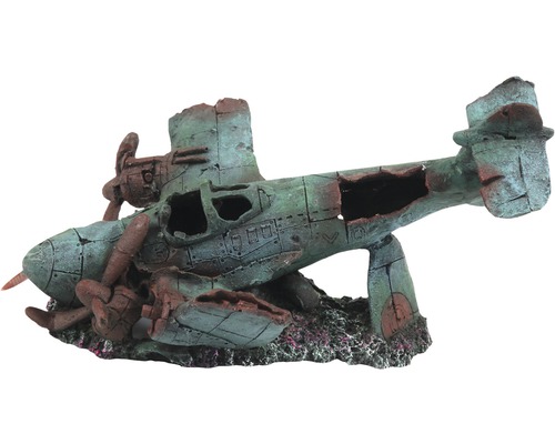 Aquarium decoration aquatlantis plane L 32.5x21.5x18 cm