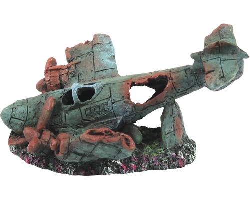 Aquarium decoration aquatlantis plane S 17x12.5x11 cm