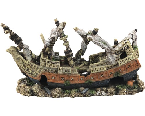 Aquarium decoration aquatlantis sunken ship small 46x15x24 cm