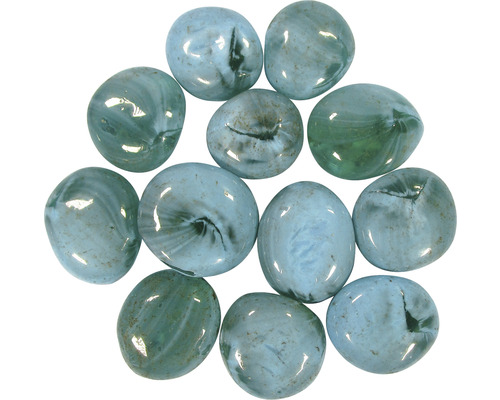 ORBIT Aquarium decoration glass nuggets 0.75 kg arctic blue (blue, gray, green)