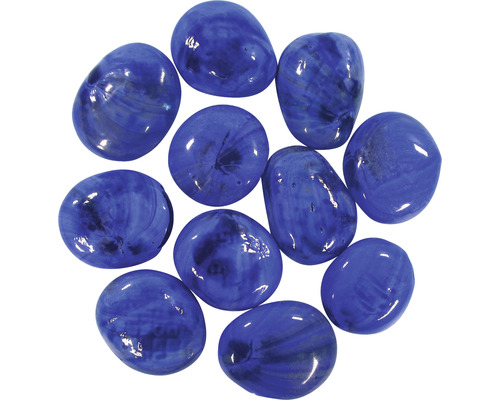 ORBIT Aquarium decoration glass nuggets 0.75 kg dark blue