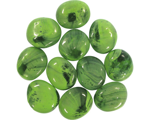 ORBIT Aquarium decoration glass nuggets 0.75 kg dark green