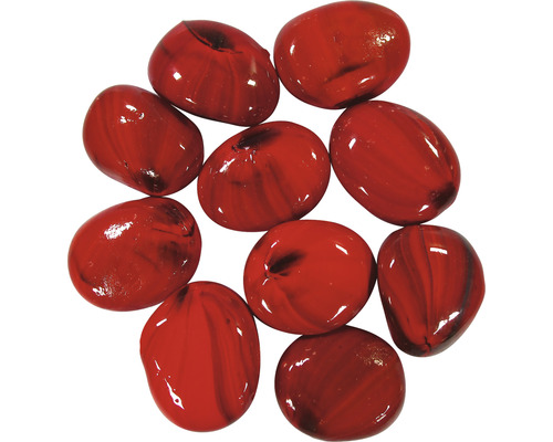 ORBIT Aquarium decoration glass nuggets 0.75 kg reddish