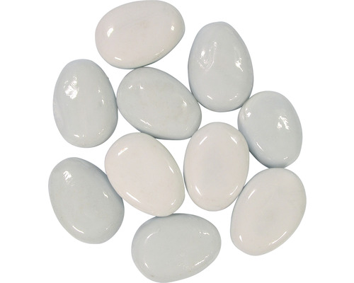 ORBIT Aquarium decoration glass nuggets 0.75 kg whitish