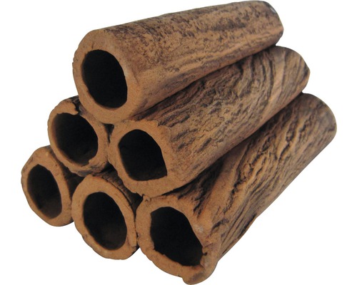 ORBIT Aquarium decoration ceramic shrimp tubes 6 pieces 9 x 6 x 6 cm