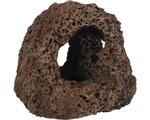 ORBIT Aquarium decoration lava grotto 3 holes 12 x 12 x 15 cm