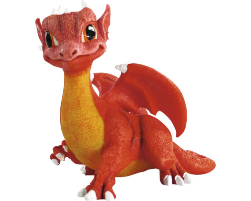 Aquarium decoration ORBIT dragon red, approx. 10 x 7 x 9 cm, Dragon