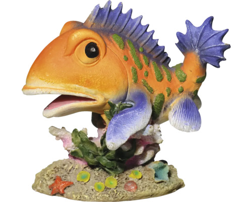 Aquarium decoration ORBIT fish orange, 10 cm