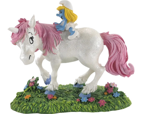 Aquarium decoration ORBIT Smurfs Unicorn with Smurfette approx. 15 x 8 x 13 cm Polyester resin