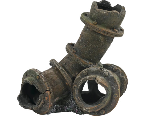 Aquarium decoration ORBIT water pipe, 12 cm