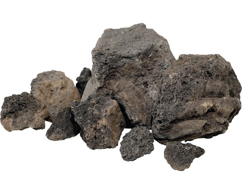 Aquarium decoration set aquadeco Premium Lava for 80 cm aquarium black