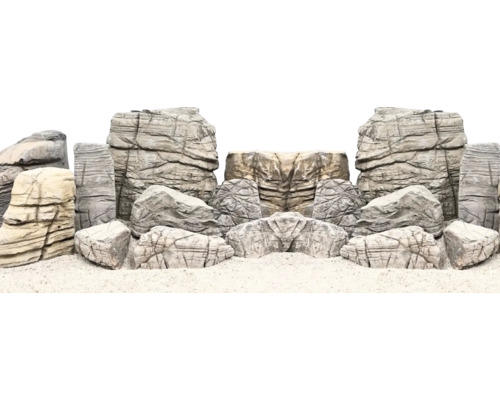 Hornbach Aquariumdekoration-Set AQUAPET Sandwüstensteine Mix 10 Kgca. 9 - 17 cm, Frodo Rock