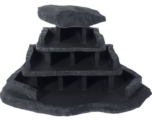 Aquarium decoration VARIOGART Hotel 2 slate anthracite
