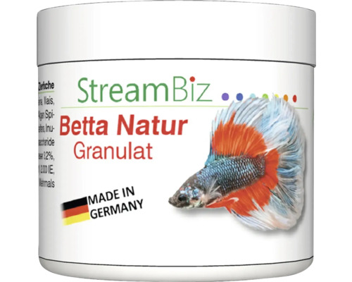 Aquarium fish food StreamBiz Betta natural granules 40 g