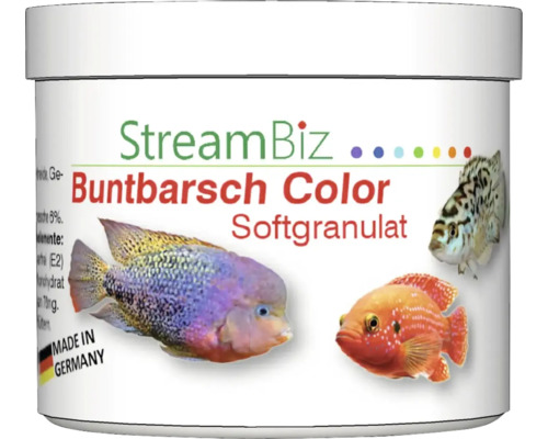 Aquarium fish food StreamBiz Cichlid Color soft granules, color food 230 g