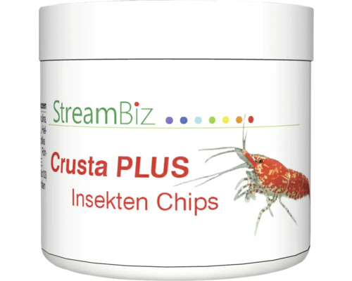 Aquarium fish food StreamBiz Crusta Plus insect chips 40 g