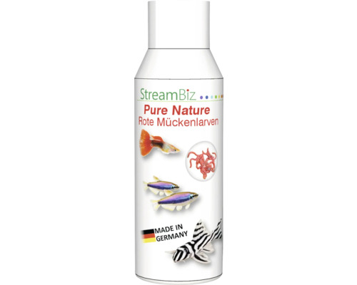 Aquarium fish food StreamBiz Pure Nature – Red mosquito larvae 100 ml