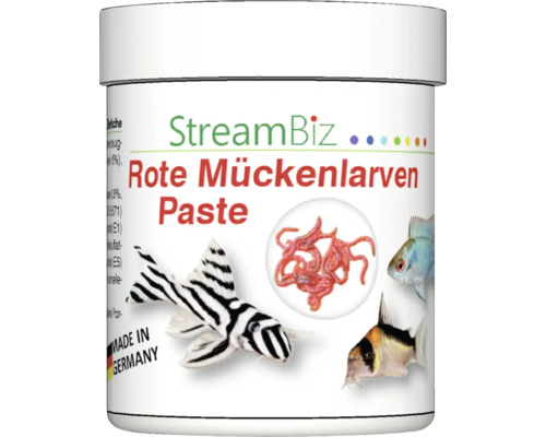 Aquarium fish food StreamBiz Red mosquito larvae paste 120 g