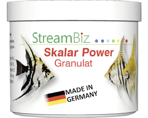 Aquarium fish food StreamBiz Scalar Power Granules - L 80 g