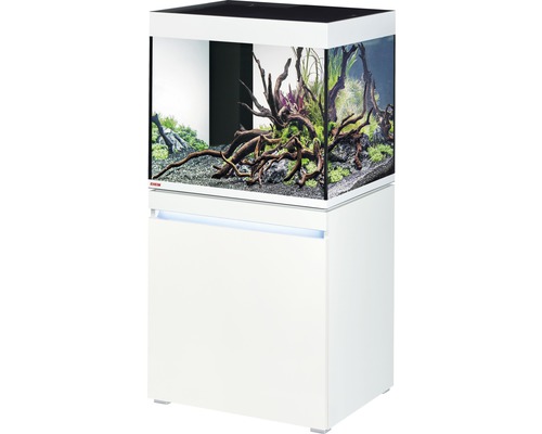 Aquarium combination EHEIM incpiria 230 with LED lighting and illuminated base cabinet alpin