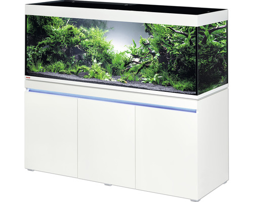 Aquarium combination EHEIM incpiria 530 with LED lighting and illuminated base cabinet alpin