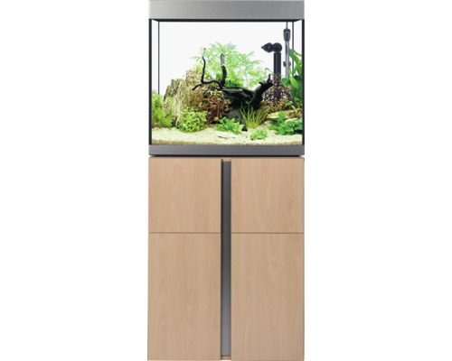 Aquarium combination Fluval Siena 166 with LED lighting, heater, external filter and base cabinet 166 l beech 55 x 55 x 128 cm
