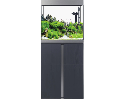 Aquarium combination Fluval Siena 166 with LED lighting, heater, external filter and base cabinet 166 l graphite 55 x 55 x 128 cm