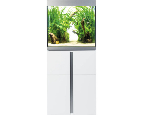 Aquarium combination Fluval Siena 166 with LED lighting, heater, external filter and base cabinet 166 l white 55 x 55 x 128 cm