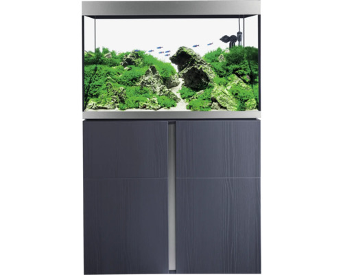 Aquarium combination Fluval Siena 272 with LED lighting, heater, external filter and base cabinet 272 l graphite 90 x 55 x 128 cm