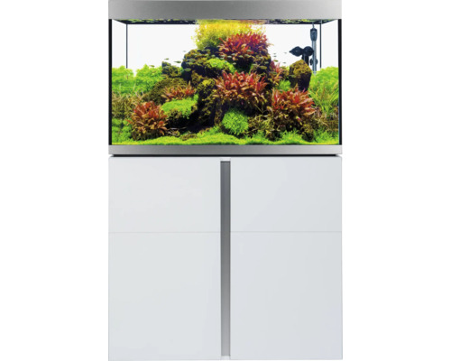 Aquarium combination Fluval Siena 272 with LED lighting, heater, external filter and base cabinet 272 l white 90 x 55 x 128 cm