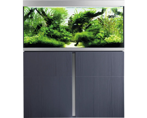 Aquarium combination Fluval Siena 332 with LED lighting, heater, external filter and base cabinet 332 l graphite 110 x 55 x 128 cm