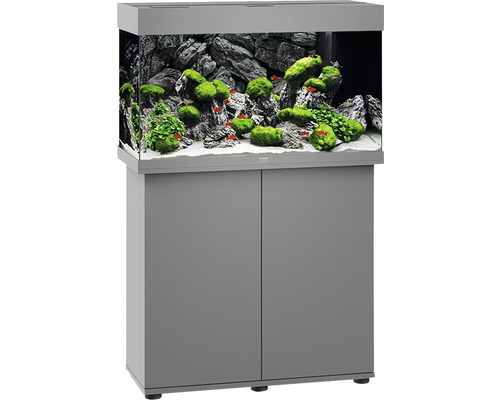 Aquarium combination Juwel Rio 125 LED SBX with LED lighting, heater, filter and base cabinet grey