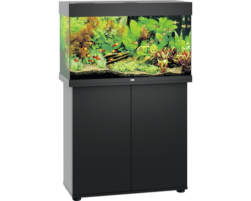 Juwel Aquarium JUWEL Rio 125 SBX aquarium combination with LED lighting, heater, filter and black base cabinet