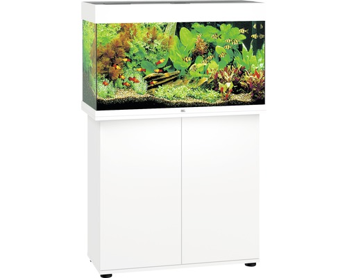 Juwel Aquarium Aquarium combination JUWEL Rio 125 SBX with LED lighting, heater, filter and white base cabinet